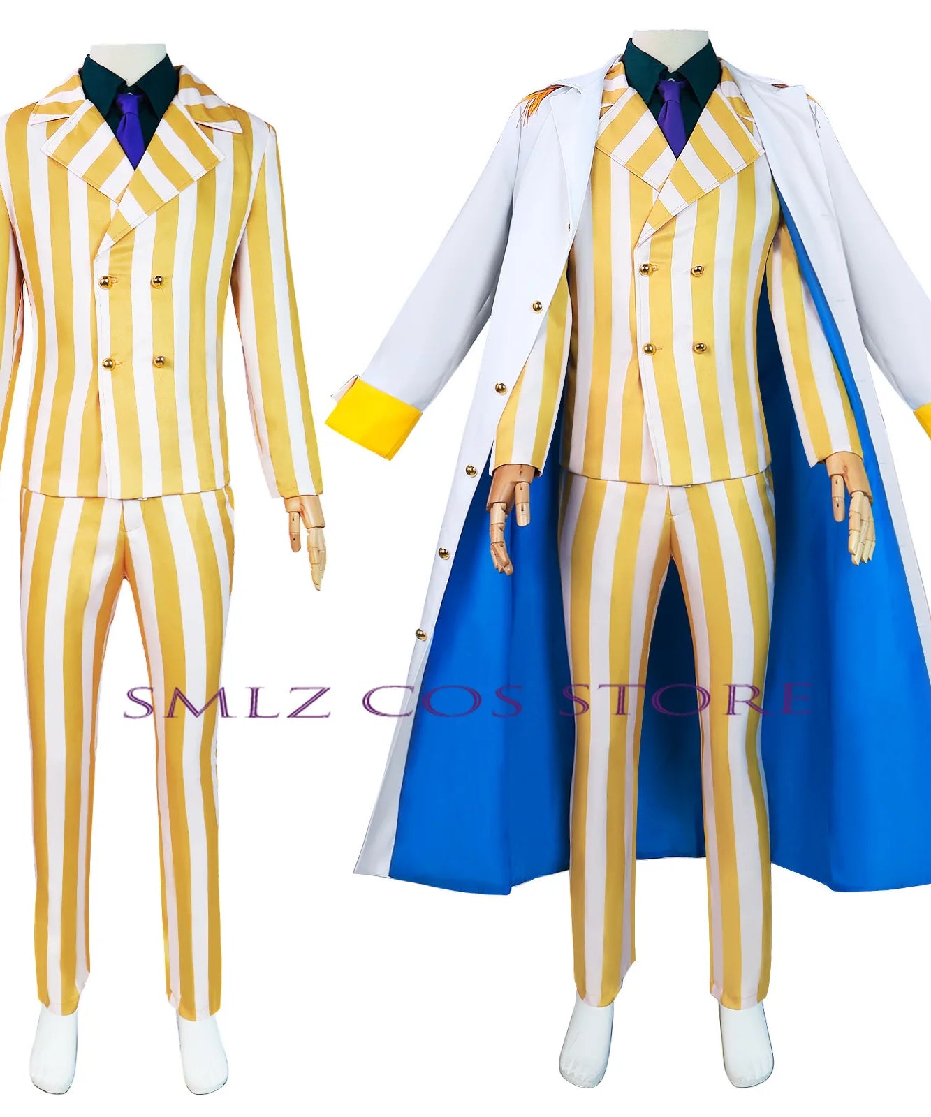 Anime Borsalino Cosplay Costume Admiral Kizaru Cloak And Uniform Suit Halloween Navy General Performance Costumes