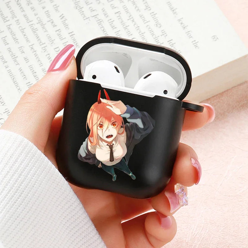 Anime Chainsaw Man Airpods Case for Apple Airpods Pro 2 1 2 3 Protective Denji Makima Aki Pochita Airpods Pro Case