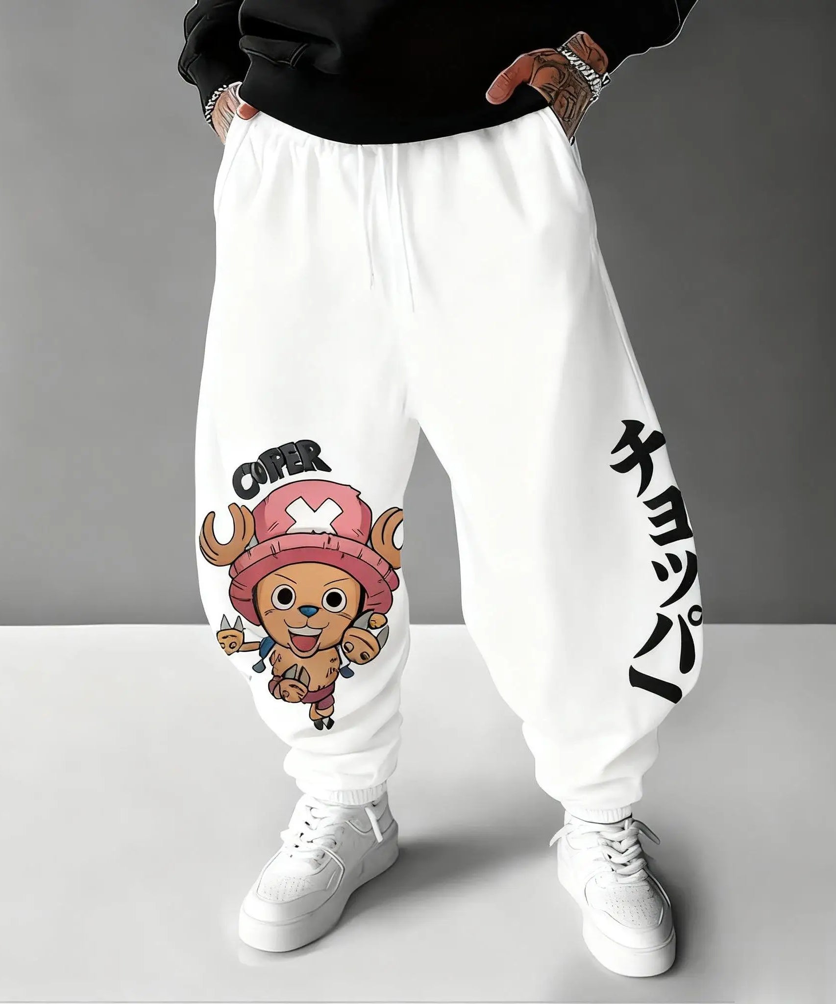 New Autumn One Piece Tony Tony Chopper Anime Print Men's Sports Pants Joggers Casual Streetwear Sweatpants Hip Hop Trousers