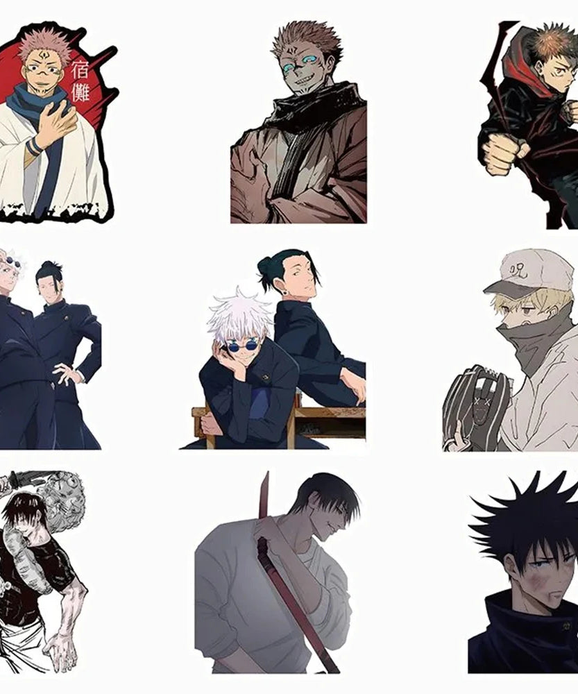 10/30/50/100pcs Japan Anime Jujutsu Kaisen Stickers for Laptop Skateboard Car Motorcycle Waterproof Graffiti Sticker Toy