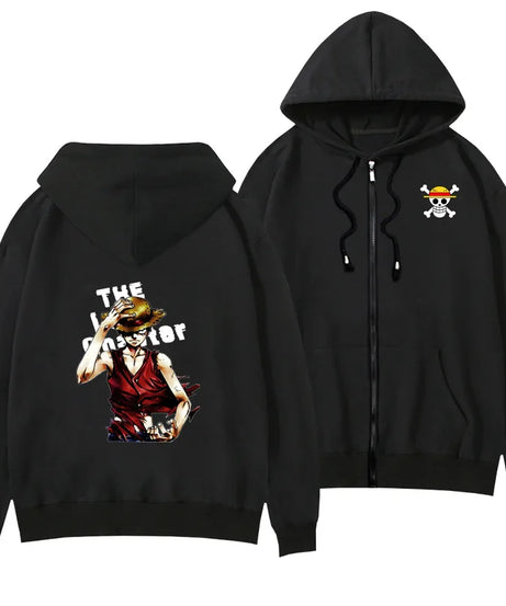 One Piece Anime Women Zip Up Hoodie Jacket Spring Autumn 2New Fashion Mens Sweatshirt Couple Promozed Clothes Coats