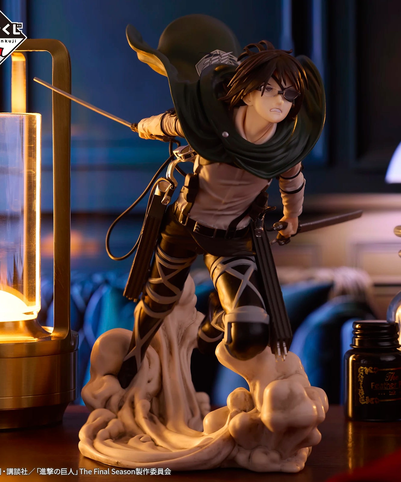 Attack on Titan Rumbling Ichiban KUJI Levi Hange Zoe Eren Mikasa Armin PVC Anime Action Figures Model Toys