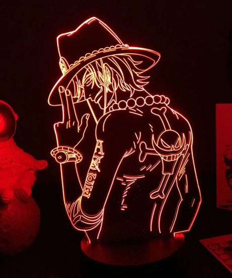 One Piece Animation Peripheral Luffy Zoro Escartoon Kawaii LED Night Light Desktop Personalized Creative Ornament Birthday Gift