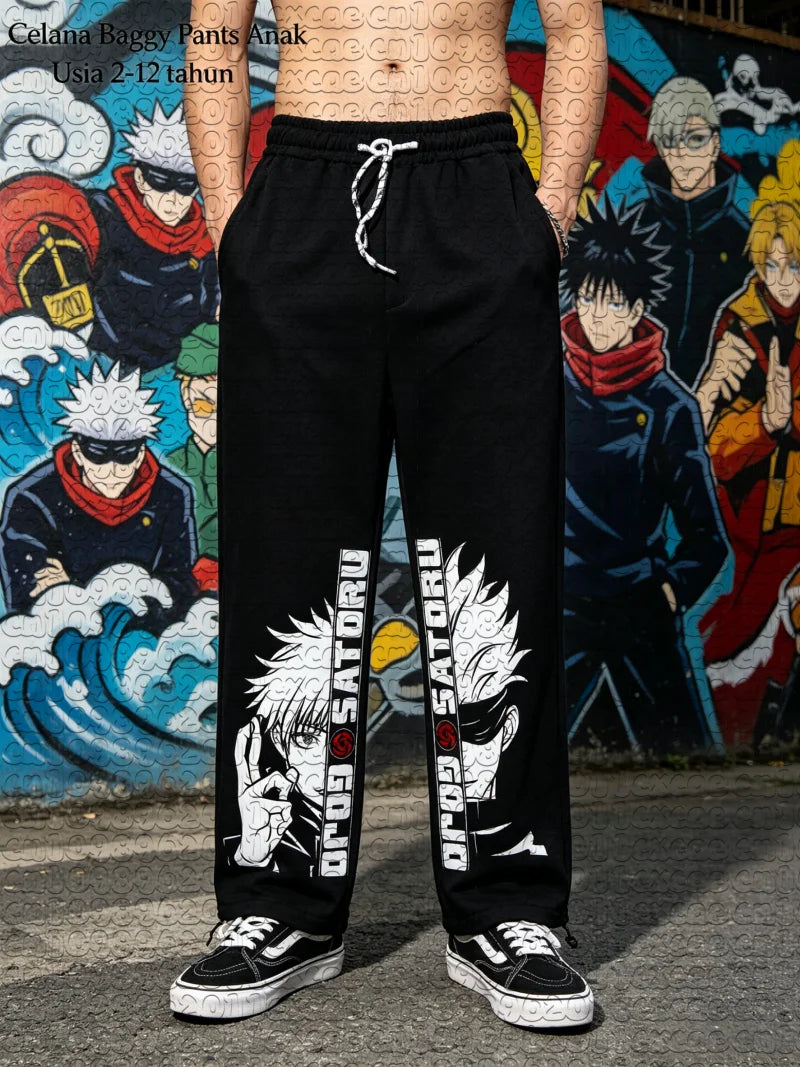 Anime Jujutsu Kaisen Fushiguro Megumi Graphic Pants – Unisex Quick-Dry Straight Sweatpants 6