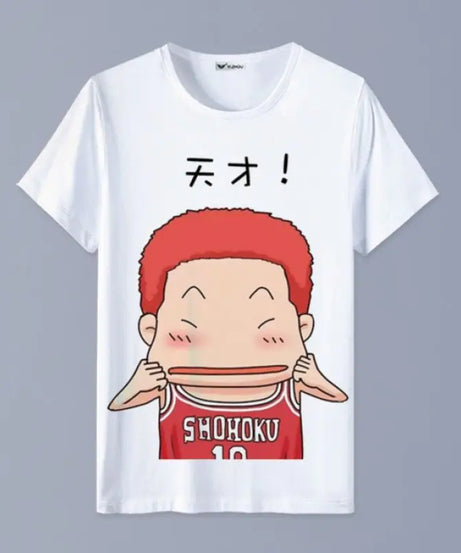 Slam Dunk T-shirt Sakuragi Hanamichi Akagi Haruko Rukawa Kaede Mitsui Hisashi Ryota anime basketball short-sleeved clothes gift