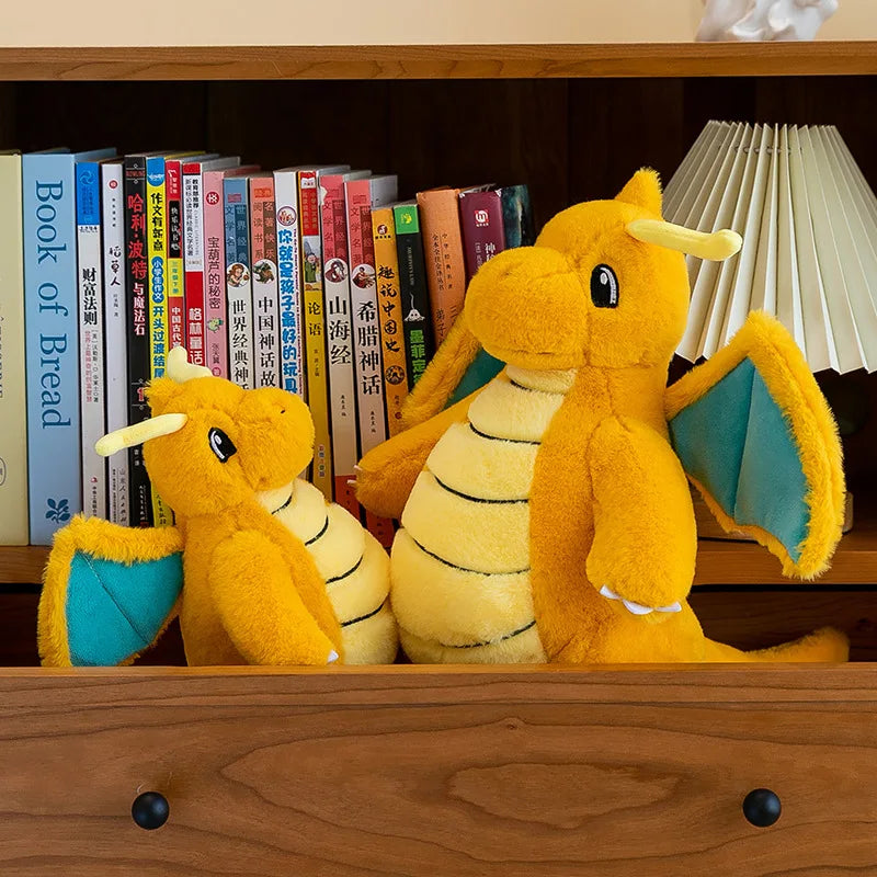 35/85cm Dragonite Pokemon Large Plush Toys Anime Doll Cute Pillow Giant Pokémon Plushie Stuffed Gift for Kids Christmas