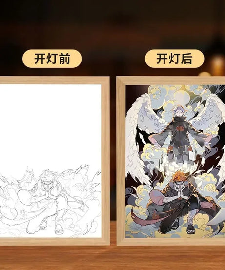 Naruto LED Night Light – Kakashi, Sasuke & Madara Anime Bedroom Lamp Gift