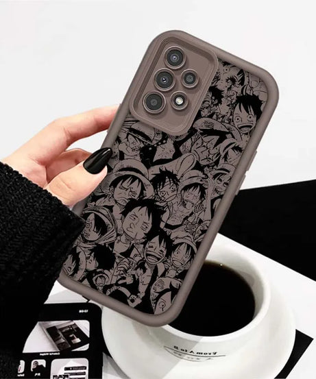 One Piece Nami D. Luffy Cute For Samsung A71 A52 A51 A34 A33 A22 A16 A15 A13 A04 A06 Note 20 Ultra 5G Eye Ladder Phone Case