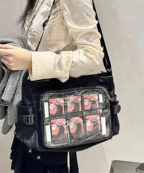 New Style Transparent Postcard Display Shoulder Women Badge DIY Decoration Crossbody Bag Anime Expo Class Tote Itabag