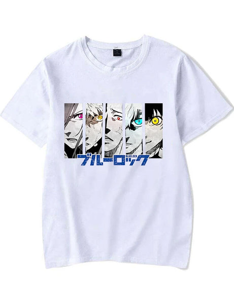 New Anime BLUE LOCK Printing T Shirt Fashion Men/Women Tops Tees Summer Cool Loose Short Sleeve