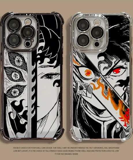 Demon Slayer Anime Phone Case – Soft Shell iPhone 11–16 Pro Max & Plus Series