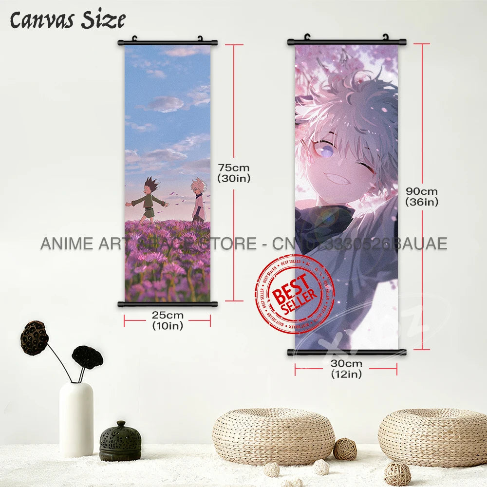 Hunter x Hunter Scroll Poster – Classic Anime Wall Art Canvas Decoration