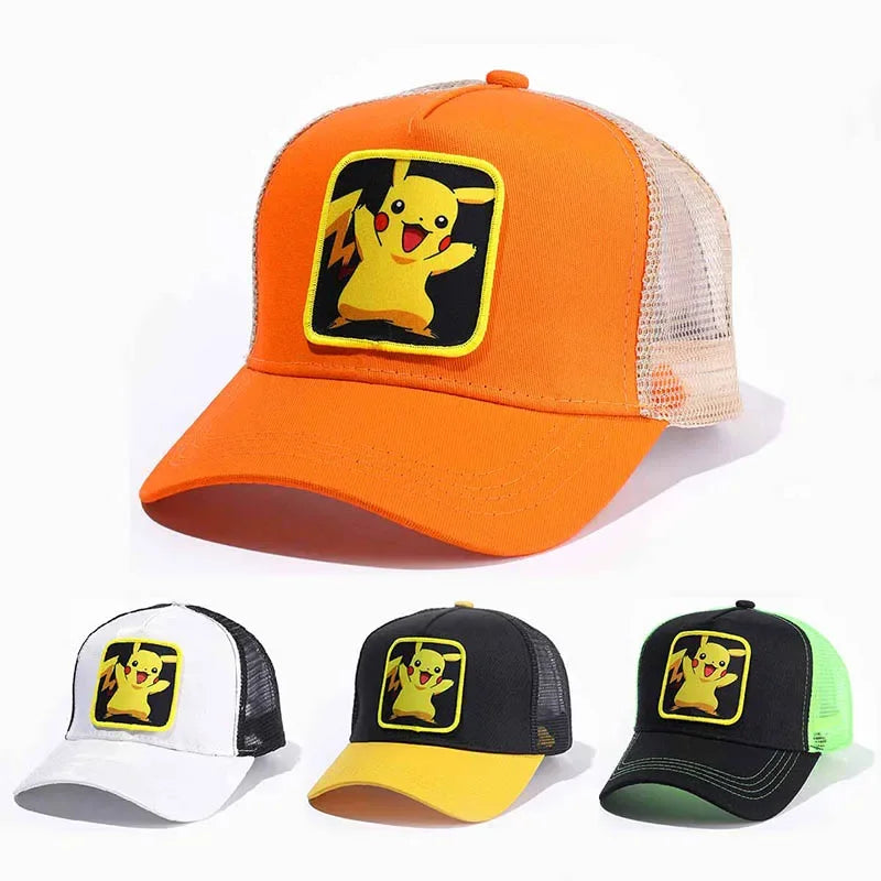 Anime Baseball Caps Men Snapback Hip Hop Hats For Women Cotton Sun Mesh Hat Streetwear Breathable Visor Trucker Bones