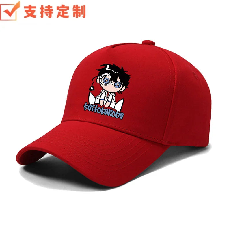 Detective Conan anime Kid the Phantom Thief sunshade baseball cap for men, outdoor casual duckbill hat, holiday gift.