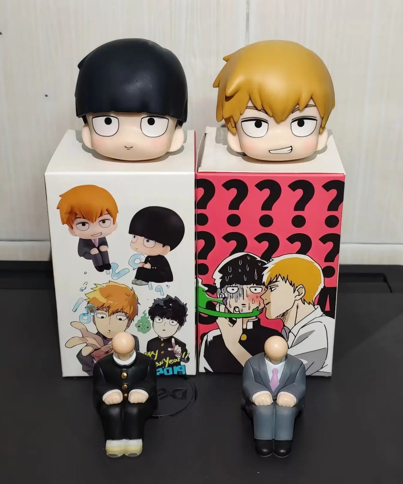 10cm Mob Psycho 100 Mobu Saiko Hyaku Kageyama Shigeo Arataka Reigen Action figure toys Christmas gift with box