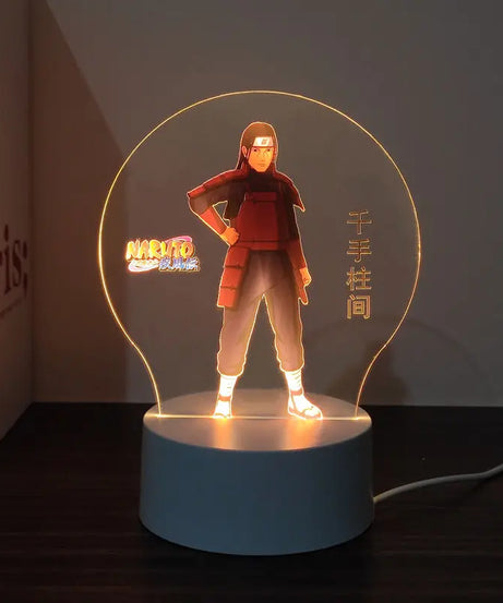 New Animation Naruto anime peripheral light-up stand night light Naruto Sasuke Uchiha Itachi Gaara Kakashi Tsunade holiday gift