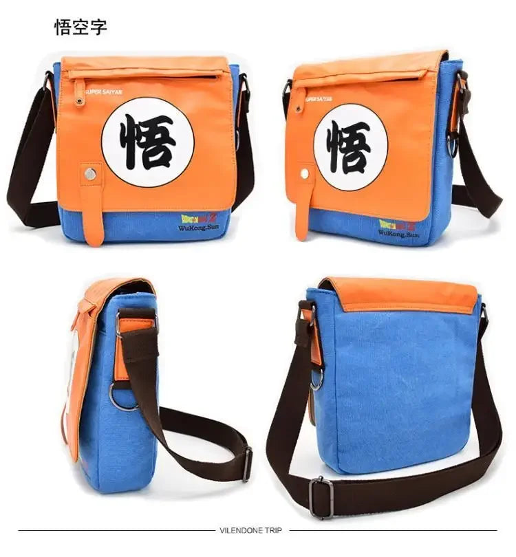 Goku Dragon Ball Messenger Bag – Trendy Canvas Shoulder Bag