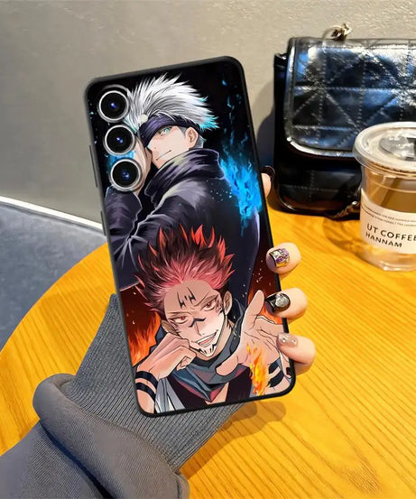 J-ujutsu K-aisen Soft Back Phone Cover Case for Samsung Galaxy A14 A15 A22 A23 A72 A73 A16 A21s A54 A71 A12 A13 A51 A52 A24 A31
