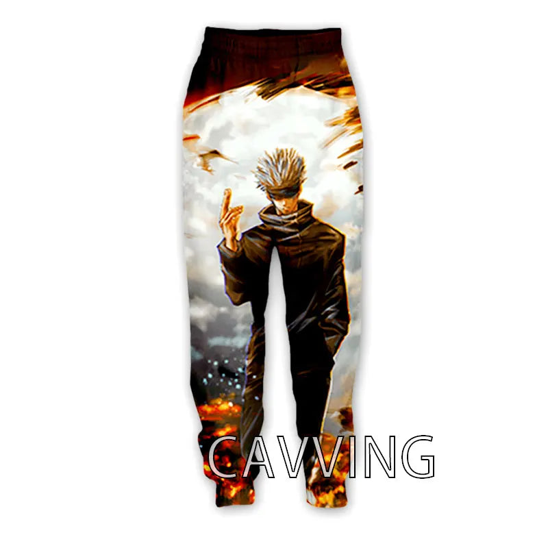 New Fashion 3D Print Anime Jujutsu Kaisen Casual Pant Sport Sweatpants Straight Pants Jogging Pants Trousers for Women/Men