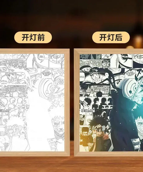 Naruto LED Night Light – Kakashi, Sasuke & Madara Anime Bedroom Lamp Gift