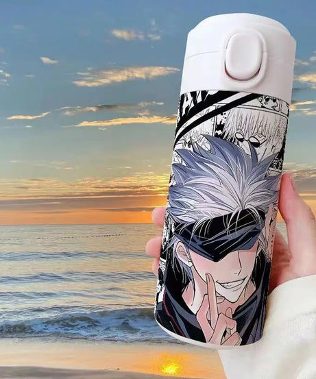 Gojo Satoru Jujutsu Kaisen Thermos Bottle – Anime Stainless Steel Water Cup
