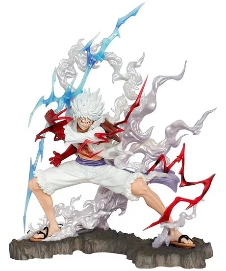 25cm One Piece Raiden Five Gear Nica Lightning Luffy Action Figure Model Statue Doll Toys Collection Decoration Model Toys Gift