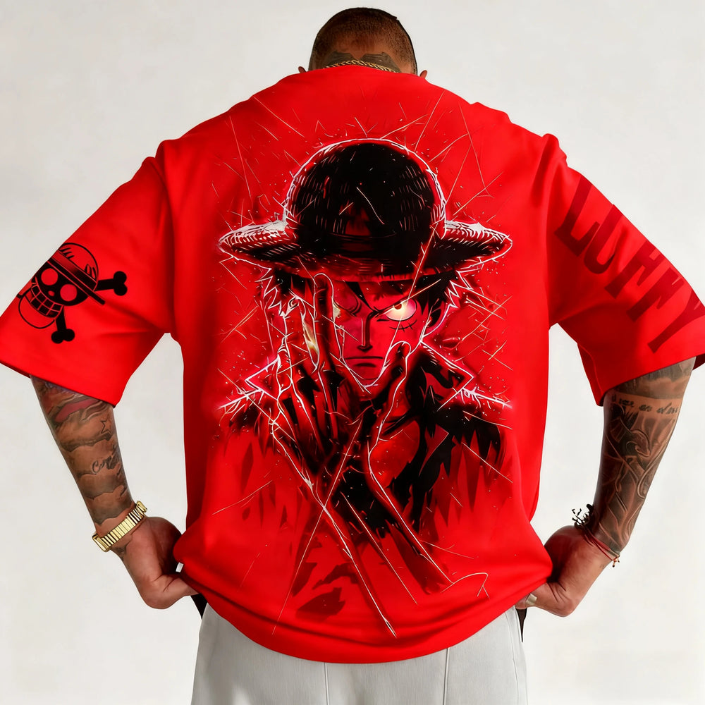 One Piece Luffy T-Shirt — Anime Print Tee 3
