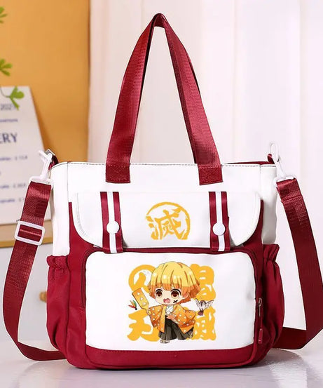 Anime Demon Slayer Kamado Tanjirou New Shoulderbag Men Women Crossbody Bags Student Fashion Large Capacity Handbag Holiday Gifts