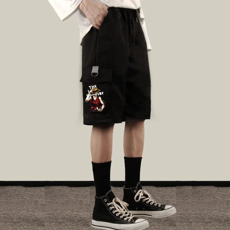 ONE PIECE Chopper White Beard Tooling Shorts Sweatpants Anime Two-dimensional Trend Five-point Casual Pants for Men and Women