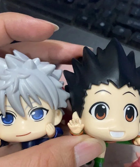 HUNTER Personality Creative Q Edition Xiaojie Killua Kurapika Cute Party Figure Chassis Desktop Ornaments holiday gift