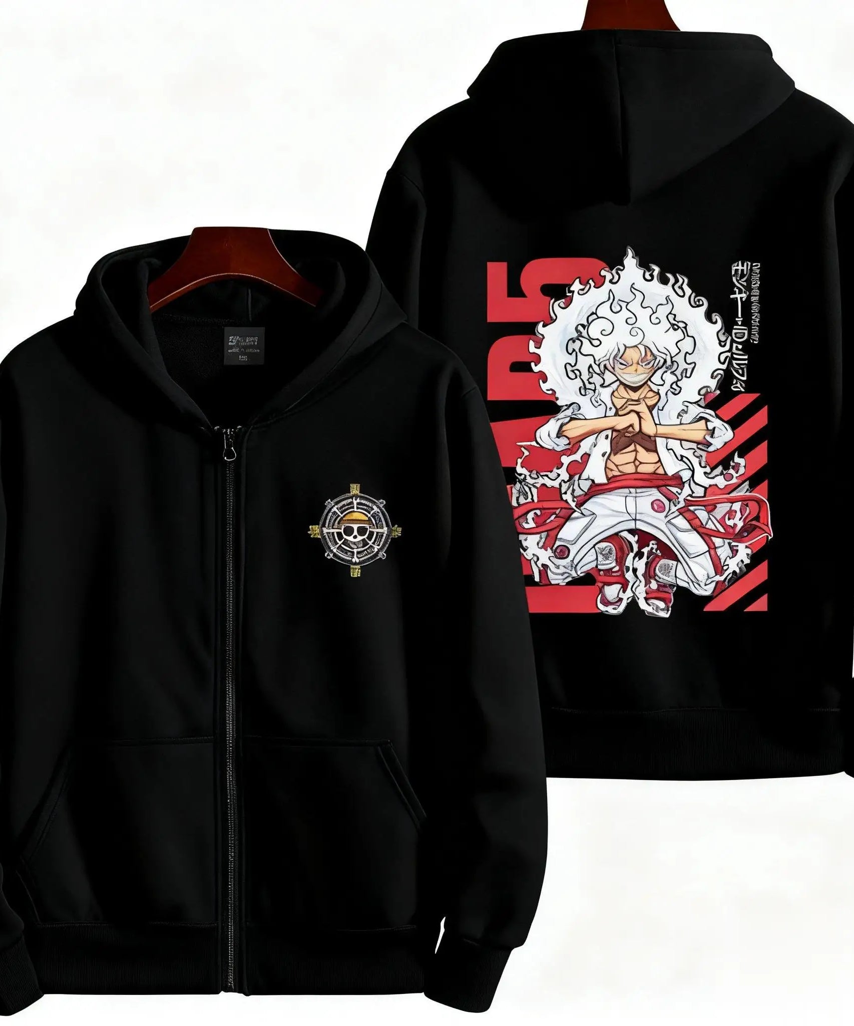 New Unisex Oversized One Piece Anime Zip Up Hoodie Men Women Casual Streetwear Sweatshirt Jacket Winter Autumn Y2k Tops