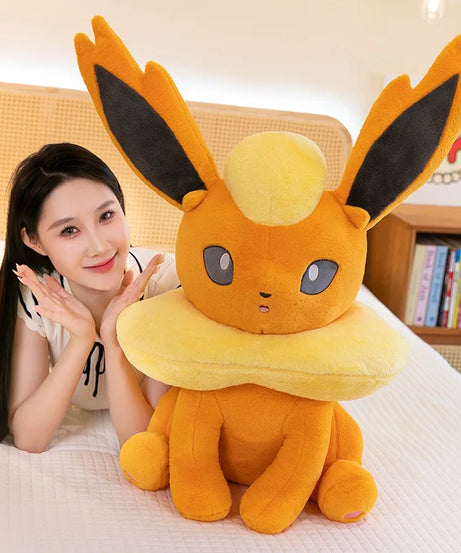 45/80cm Flareon Pokemon Plush Toys Large Anime Doll Cute Pillow Giant Pokémon Plushie Stuffed Gift for Kids Christmas