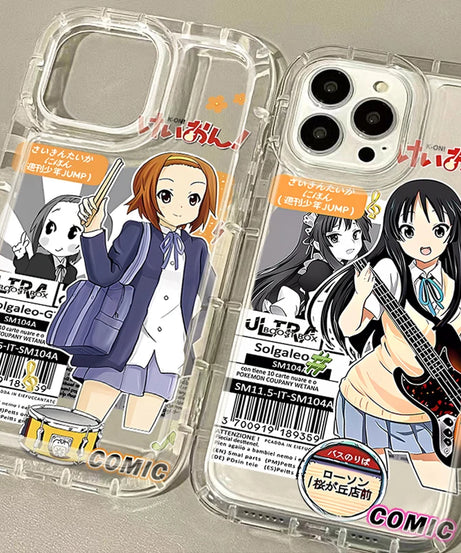 Cute K-ON Girls Case for Samsung Galaxy A14 A15 A55 A05 A05S A24 A13 A23 A73 A12 A22 A32 A52 A52S A72 A31 A51 A71 Cover