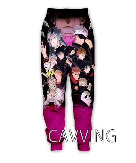 New Fashion 3D Print Anime Jujutsu Kaisen Casual Pant Sport Sweatpants Straight Pants Jogging Pants Trousers for Women/Men
