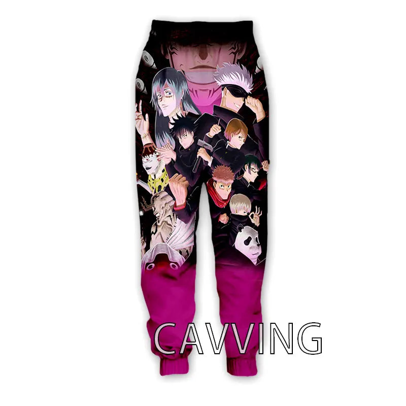 New Fashion 3D Print Anime Jujutsu Kaisen Casual Pant Sport Sweatpants Straight Pants Jogging Pants Trousers for Women/Men