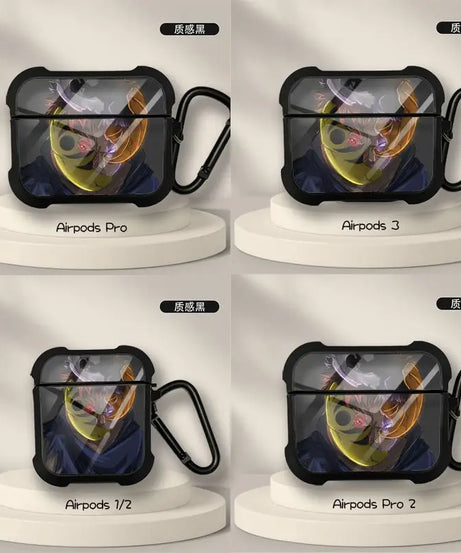 Naruto Anime AirPods Case – Sasuke & Obito Design for AirPods Pro/3