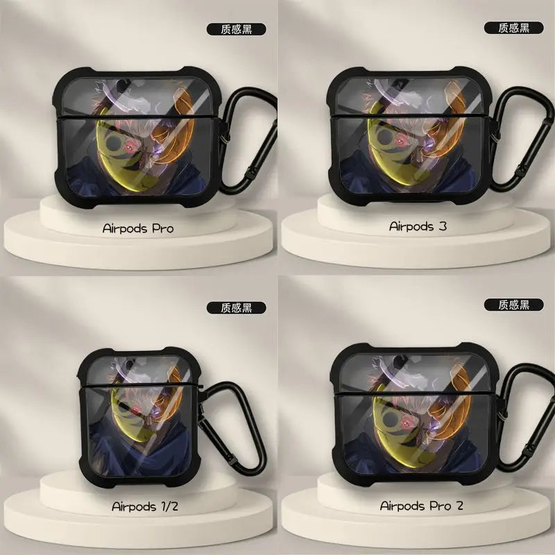 New Anime Naruto Sasuke Obito Protective Case for AirPods 3 for Airpods Pro 1 2 Wireless Bluetooth Headphone Case Christmas Gift
