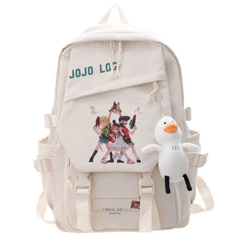 JoJo's Bizarre Adventure Anime Backpack Student School Bag Bookbag Laptop Travel Rucksack Outdoor Boy Girl Gifts