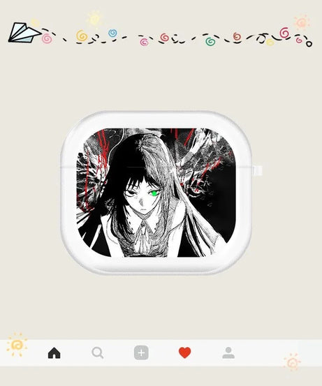 Transparent Bluetooth Earphone Case Anime Chainsaw Man for AirPods Pro2 4 3 Bluetooth Earphone Transparent Case Gifts