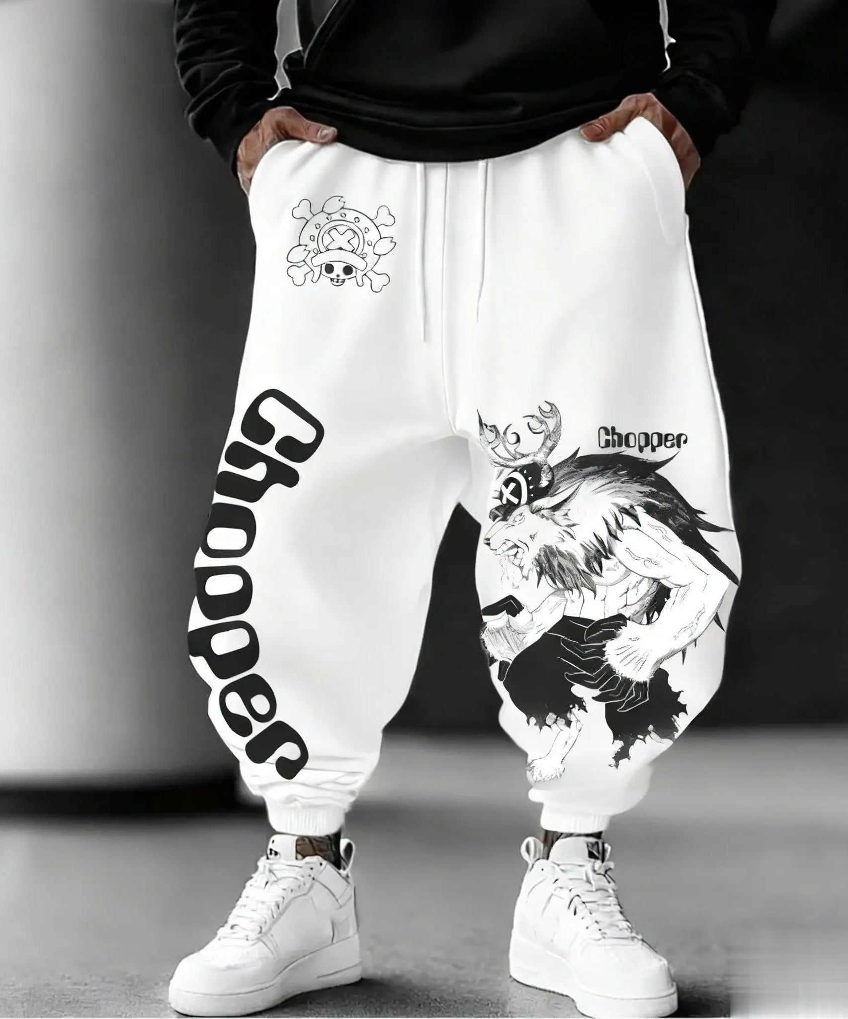 One Piece Tony Chopper Sweatpants Men's Sports Pants Joggers Casual Anime Print Streetwear Hip Hop Trousers New Autumn Winter