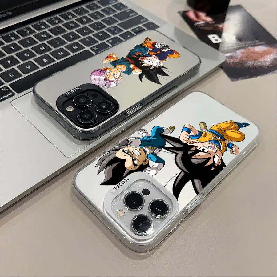 Phone Case for iPhone 14 15 16 Plus 17 Air 16e 11 12 13 Pro Max Shell Dragon Ball Vegeta Goku Dragons