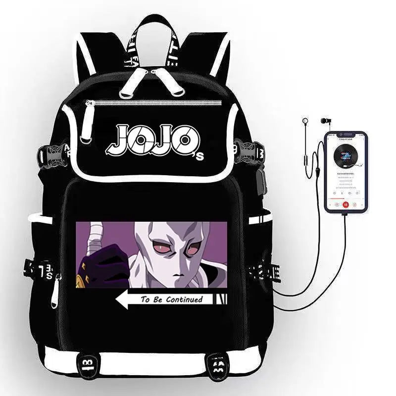 JoJo's Bizarre Adventure Anime Backpack Student School Shoulder Bag Large Capacity Youth Outdoor Travel Backpack Fashion Gift