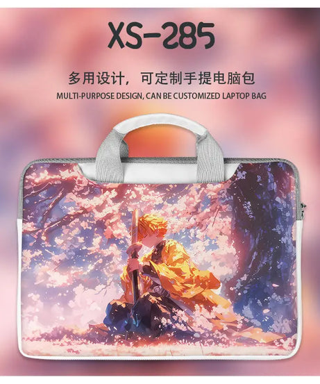 Demon Slayer Nezuko Tanjiro Notebook Laptop Bag Can Be Worn on One Shoulder As A Suitcase 12-16 Inches Anime Universal