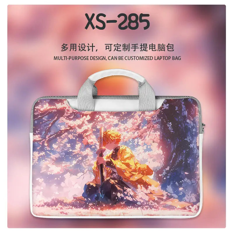 Demon Slayer Nezuko Tanjiro Notebook Laptop Bag Can Be Worn on One Shoulder As A Suitcase 12-16 Inches Anime Universal