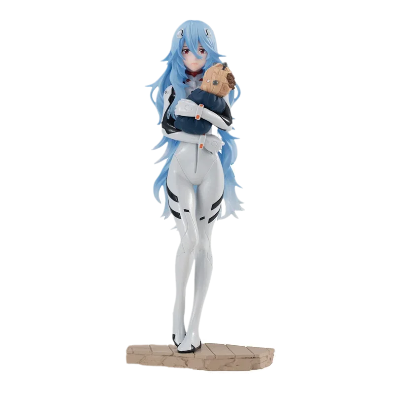 EVANGELION Anime Figure Ayanami Rei Shokugan Long Hair Action Figure Toys for Kids Gift Collectible Model