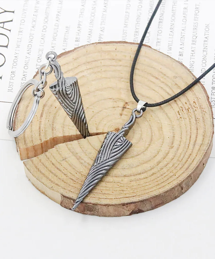 Game Hollow Knight Bone Nail Logo Necklace Jewelry Gift For Women Men Game Fans Alloy Metal Trinket Wholesale