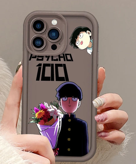 Mob Psycho 100 Anime Art Eye Ladder For Apple iPhone 15 14 13 12 11 XS XR X Pro Max Plus Funda Phone Case
