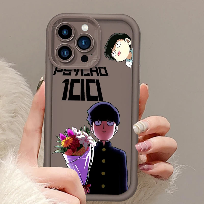 Mob Psycho 100 Anime Art Eye Ladder For Apple iPhone 15 14 13 12 11 XS XR X Pro Max Plus Funda Phone Case