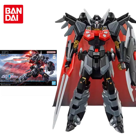 Bandai Original Gundam Model Kit Anime Figure HG 1/144 BLACK KNIGHT SQUAD SHI-VE.A  Action Figures Toys Gifts for Children