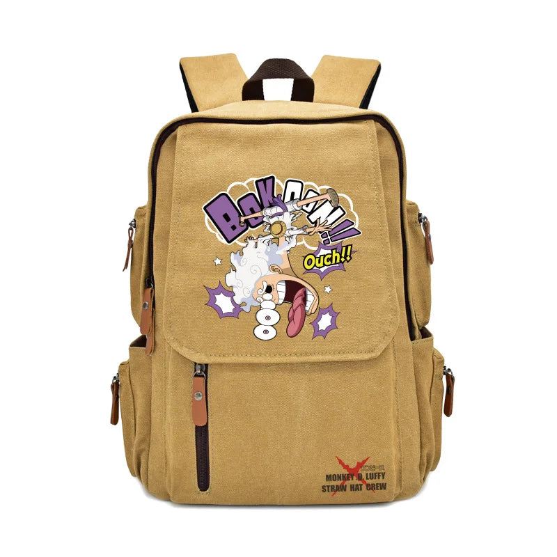 Anima One Piece Peripherals Luffy Ace Premium New Rucksack School Bag Trendy Large Capacity Backpack Bag Birthday Fan Gift